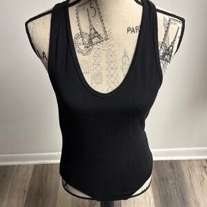 Ambiance Black Fitted Tank Bodysuit